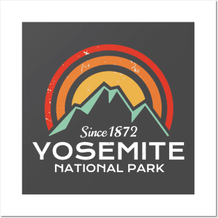 Yosemite National Park Retro Posters and Art